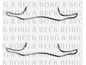BORG & BECK BBK1041 priedų komplektas, diskinių stabdžių trinkelės