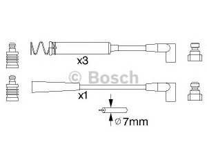 BOSCH 0 986 356 779 uždegimo laido komplektas 
 Kibirkšties / kaitinamasis uždegimas -> Uždegimo laidai/jungtys