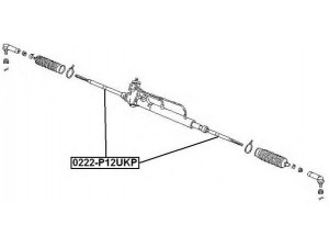 ASVA 0222-P12UKP vidinė skersinė vairo trauklė 
 Vairavimas -> Vairo mechanizmo sujungimai
49001-BA210, 49001-BA21A