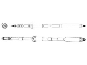 CEF 512802 stabdžių žarnelė 
 Stabdžių sistema -> Stabdžių žarnelės
1256255, 1315750, 1479003, 3S512078EA