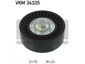 SKF VKM 34105 kreipiantysis skriemulys, V formos rumbuotas diržas 
 Diržinė pavara -> V formos rumbuotas diržas/komplektas -> Laisvasis/kreipiamasis skriemulys
1049577, 1114544, 98BB 19A216 AA