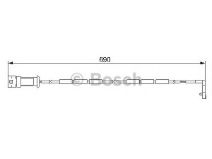 BOSCH 1 987 474 971 įspėjimo kontaktas, stabdžių trinkelių susidėvėjimas 
 Stabdžių sistema -> Susidėvėjimo indikatorius, stabdžių trinkelės
1238783, 90345102, 90345102