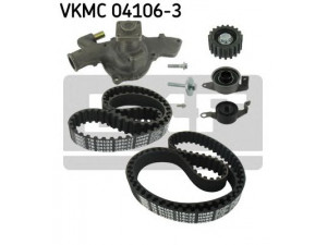 SKF VKMC 04106-3 vandens siurblio ir paskirstymo diržo komplektas 
 Aušinimo sistema -> Vandens siurblys/tarpiklis -> Vandens siurblys
1005516, 1005822, 1005823, 1005824
