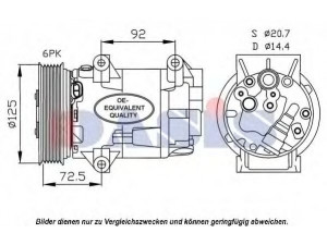 AKS DASIS 851558N kompresorius, oro kondicionierius 
 Oro kondicionavimas -> Kompresorius/dalys
8200316164