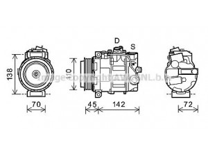 PRASCO MSK580 kompresorius, oro kondicionierius 
 Oro kondicionavimas -> Kompresorius/dalys
0022307711, A0022307711