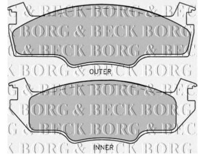 BORG & BECK BBP1226 stabdžių trinkelių rinkinys, diskinis stabdys 
 Techninės priežiūros dalys -> Papildomas remontas
171698151F, 321698151G