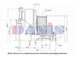 AKS DASIS 851221N magnetinė sankaba, oro kondicionieriaus kompresorius