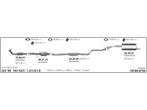 IMASAF 552000029 išmetimo sistema 
 Išmetimo sistema -> Išmetimo sistema, visa