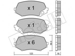 METELLI 22-0874-0 stabdžių trinkelių rinkinys, diskinis stabdys 
 Techninės priežiūros dalys -> Papildomas remontas
MK528945, MK529908