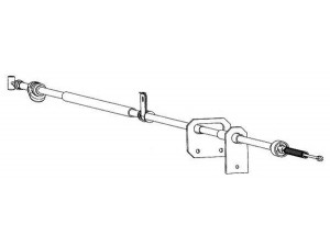 KAWE ZU02109 trosas, stovėjimo stabdys 
 Stabdžių sistema -> Valdymo svirtys/trosai
5442056B60