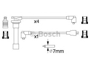 BOSCH 0 986 356 893 uždegimo laido komplektas 
 Kibirkšties / kaitinamasis uždegimas -> Uždegimo laidai/jungtys
22450 0C827, 22450 0C828