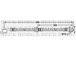 BORG & BECK BBH7653 stabdžių žarnelė 
 Stabdžių sistema -> Stabdžių žarnelės
46210-5M500