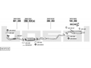 BOSAL 040.972.02 išmetimo sistema 
 Išmetimo sistema -> Išmetimo sistema, visa