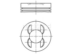 PERFECT CIRCLE 56 12048 1 stūmoklis 
 Variklis -> Cilindrai/stūmokliai