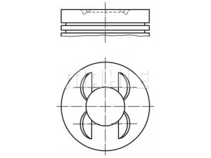 MAHLE ORIGINAL 479 48 02 stūmoklis 
 Variklis -> Cilindrai/stūmokliai
914 919 6