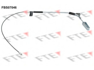 FTE FBS07046 trosas, stovėjimo stabdys 
 Stabdžių sistema -> Valdymo svirtys/trosai
168 420 16 85