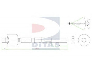 DITAS A2-5624 vidinė skersinė vairo trauklė 
 Vairavimas -> Vairo mechanizmo sujungimai
9983325