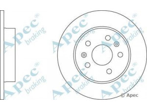 APEC braking DSK707 stabdžių diskas 
 Dviratė transporto priemonės -> Stabdžių sistema -> Stabdžių diskai / priedai
7700800003, 7701201845, 7701204296