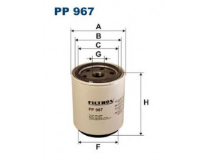 FILTRON PP967 kuro filtras
1296851, 3754770002, 1393640, 3945966