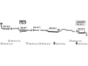 ERNST 030144 išmetimo sistema 
 Išmetimo sistema -> Išmetimo sistema, visa