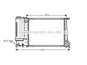AVA QUALITY COOLING BW2101 radiatorius, variklio aušinimas 
 Aušinimo sistema -> Radiatorius/alyvos aušintuvas -> Radiatorius/dalys
17111712982, 17111719304, 1712982