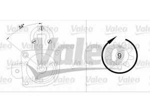 VALEO 433304 starteris 
 Elektros įranga -> Starterio sistema -> Starteris
5802-53, 580253, 5802S4, 9405802758