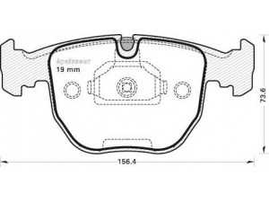 MGA 605 stabdžių trinkelių rinkinys, diskinis stabdys 
 Techninės priežiūros dalys -> Papildomas remontas
34111160712, 34111163307, 34112282556
