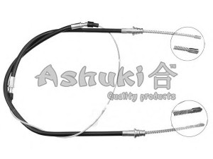 ASHUKI HRK12539 trosas, stovėjimo stabdys 
 Stabdžių sistema -> Valdymo svirtys/trosai
7260-21330, 7260-21331