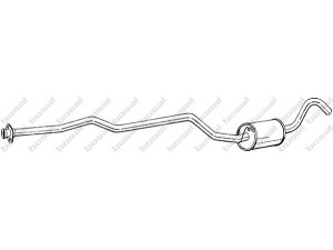 BOSAL 292-879 vidurinis duslintuvas 
 Išmetimo sistema -> Duslintuvas
5022599, 5022600, 5025346, 6153541