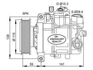 NRF 32462 kompresorius, oro kondicionierius 
 Oro kondicionavimas -> Kompresorius/dalys
4F0260805K, 4F0260805Q