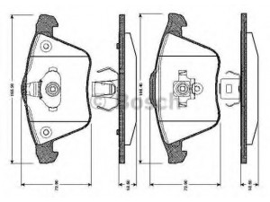 BOSCH 0 986 TB2 850 stabdžių trinkelių rinkinys, diskinis stabdys 
 Techninės priežiūros dalys -> Papildomas remontas
1368558, 1605195, 93188031