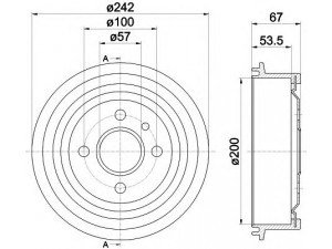 HELLA 8DT 355 301-171 stabdžių būgnas 
 Stabdžių sistema -> Būgninis stabdys -> Stabdžių būgnas
568039, 568054, 568057, 91024352