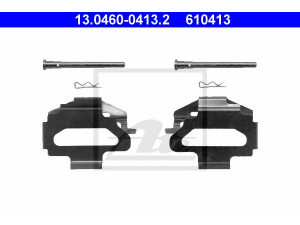 ATE 13.0460-0413.2 priedų komplektas, diskinių stabdžių trinkelės 
 Stabdžių sistema -> Diskinis stabdys -> Stabdžių dalys/priedai