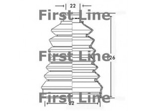 FIRST LINE FCB2319 gofruotoji membrana, kardaninis velenas 
 Ratų pavara -> Gofruotoji membrana
329305, 329305, 3293.05