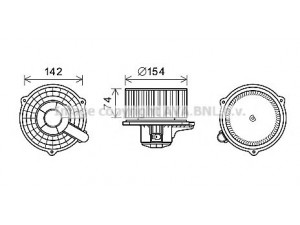 AVA QUALITY COOLING HY8425 elektrovariklis, vidinis pūtiklis 
 Šildymas / vėdinimas -> Orpūtė/dalys
971144H000
