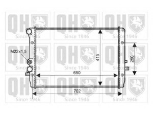 QUINTON HAZELL QER2354 radiatorius, variklio aušinimas 
 Aušinimo sistema -> Radiatorius/alyvos aušintuvas -> Radiatorius/dalys
1J0121253AC, 1J0 121 253AC