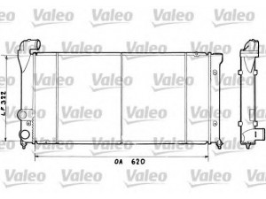 VALEO 730509 radiatorius, variklio aušinimas 
 Aušinimo sistema -> Radiatorius/alyvos aušintuvas -> Radiatorius/dalys
535121251E