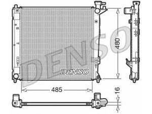 DENSO DRM41008 radiatorius, variklio aušinimas 
 Aušinimo sistema -> Radiatorius/alyvos aušintuvas -> Radiatorius/dalys
253102Y000, 253102Y000