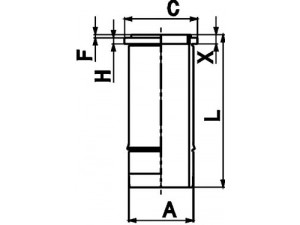 KOLBENSCHMIDT 89599110 cilindro įvorė
1365142, 1402907, 351887