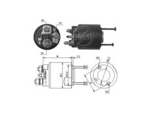 ERA 227388 solenoidinis jungiklis, starteris 
 Elektros įranga -> Starterio sistema -> Solenoidinis jungiklis
