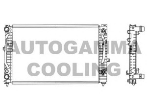 AUTOGAMMA 103067 radiatorius, variklio aušinimas 
 Aušinimo sistema -> Radiatorius/alyvos aušintuvas -> Radiatorius/dalys
8D0121251BC, 8D0121251M, 8D0121251BC