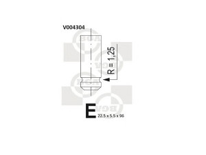 BGA V004304 išleidimo vožtuvas 
 Variklis -> Variklio uždegimo laiko reguliavimo kontrolė -> Vožtuvų eilė -> Vožtuvai/dalys
13202-99B10