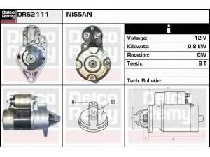 DELCO REMY DRS2111 starteris 
 Elektros įranga -> Starterio sistema -> Starteris
M2T10071, M2T20181D, MCA01-0, MCA01-0/2