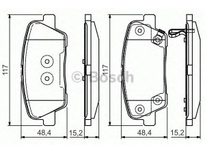 BOSCH 0 986 495 165 stabdžių trinkelių rinkinys, diskinis stabdys 
 Techninės priežiūros dalys -> Papildomas remontas
583020WA00, 583022MA00, 583022PA70