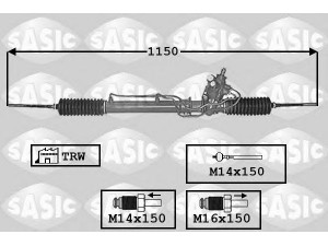 SASIC 7006162 vairo pavara 
 Vairavimas -> Vairo pavara/siurblys
490011M210