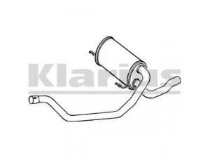 KLARIUS PG552K vidurinis duslintuvas 
 Išmetimo sistema -> Duslintuvas
171723, 172885, 171723, 172885