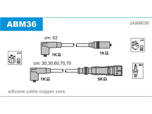 JANMOR ABM36 uždegimo laido komplektas