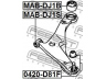 FEBEST 0420-D81F atramos/vairo trauklė 
 Ašies montavimas/vairavimo mechanizmas/ratai -> Sujungimai -> Atramos/vairo trauklė
MR589421, MR589422