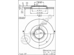 BREMBO 08.4496.10 stabdžių diskas 
 Dviratė transporto priemonės -> Stabdžių sistema -> Stabdžių diskai / priedai
MB081630, MB081630, MB081630