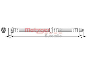METZGER 4110479 stabdžių žarnelė 
 Stabdžių sistema -> Stabdžių žarnelės
3430 6 776 293, 3430 6 788 437